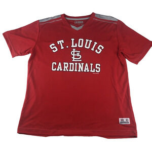 MLB St. Louis Cardinals Men's Shirt True Fan Lightweight XL Red‎ Genuine T-Shirt